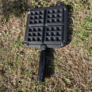 Vintage Nordic Ware Belgian Waffler Stove Top Camping Waffle Iron Maker